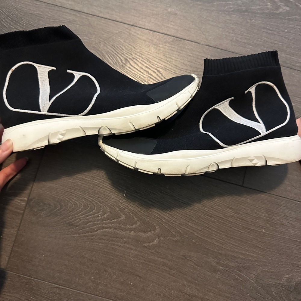 Valentino Women's Black Sock Sneakers